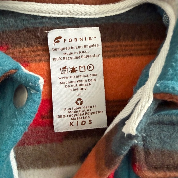 Kids Aztec Patterned Shacket - Picture 3 of 3